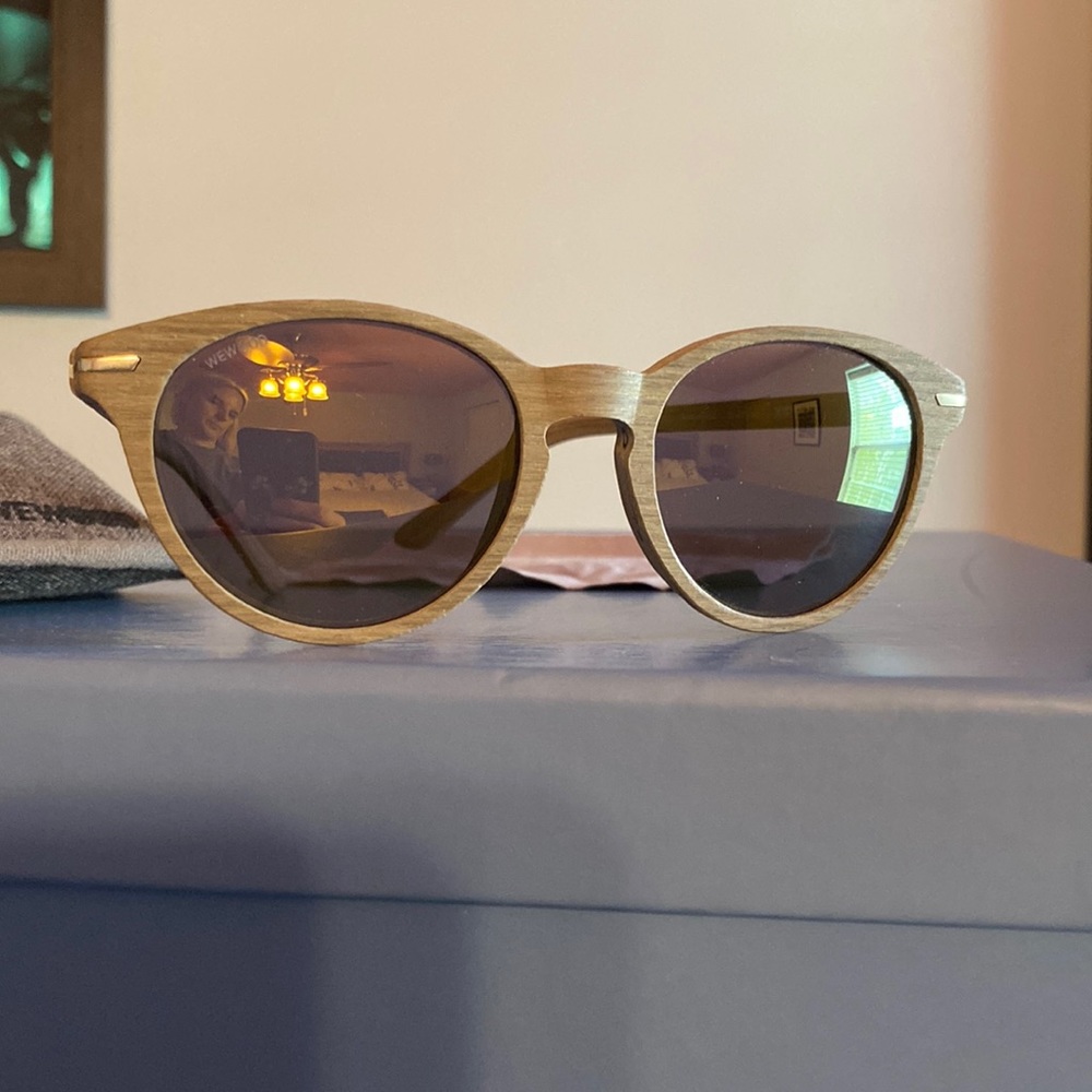 Wewood wooden mirrored sunglasses